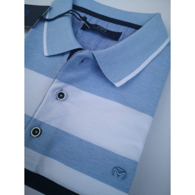 MAKIS TSELIOS POLO Ριγέ Σιέλ