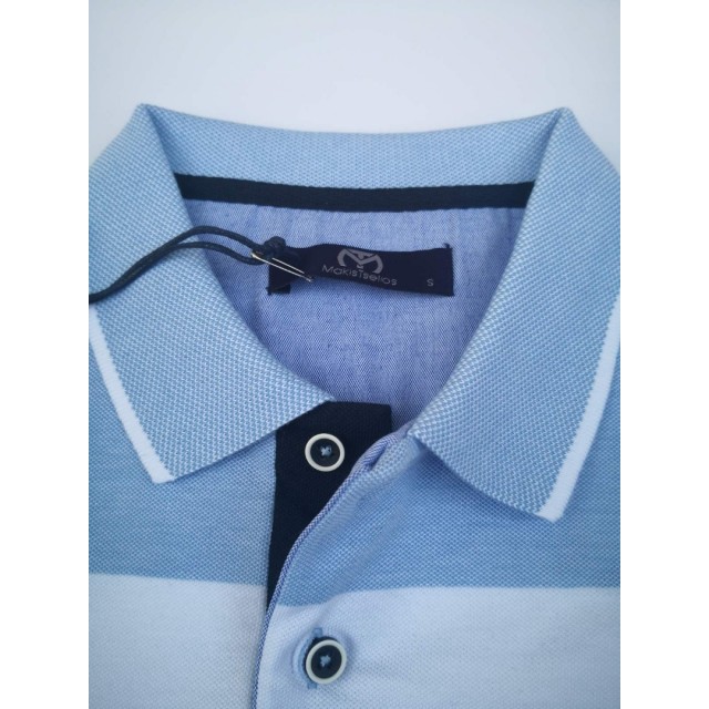 MAKIS TSELIOS POLO Ριγέ Σιέλ