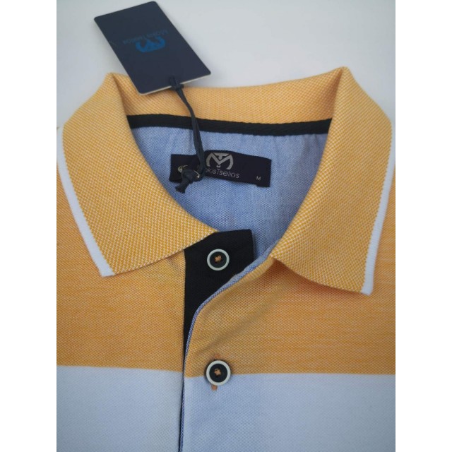 MAKIS TSELIOS POLO Ριγέ Kροκί