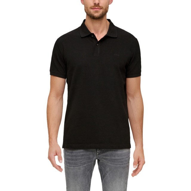 S.OLIVER POLO SHIRT BLACK