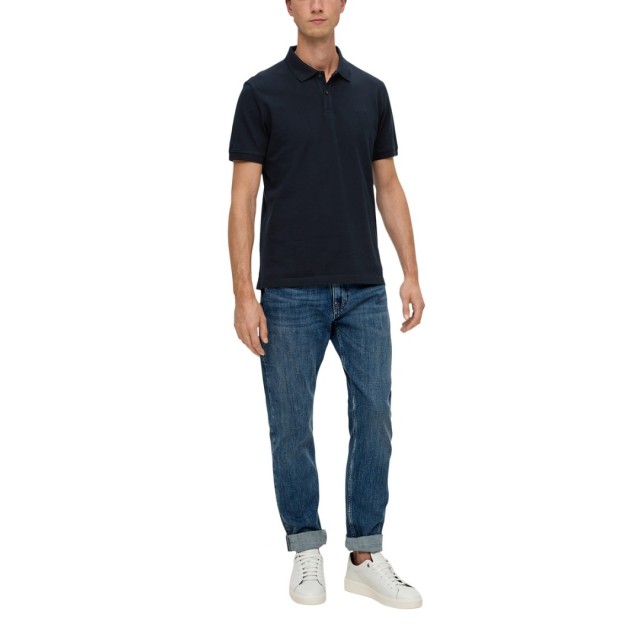 S.OLIVER POLO SHIRT NAVY BLUE