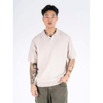 MARCUS KNIT POLO BEIGE