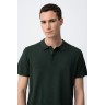 TIFFOSI KNIT POLO SHIRT DARK GREEN