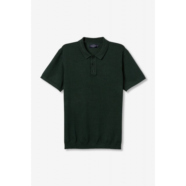 TIFFOSI KNIT POLO SHIRT DARK GREEN