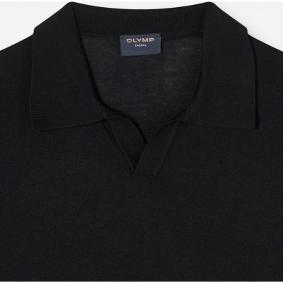 OLYMP KNIT POLO BLACK