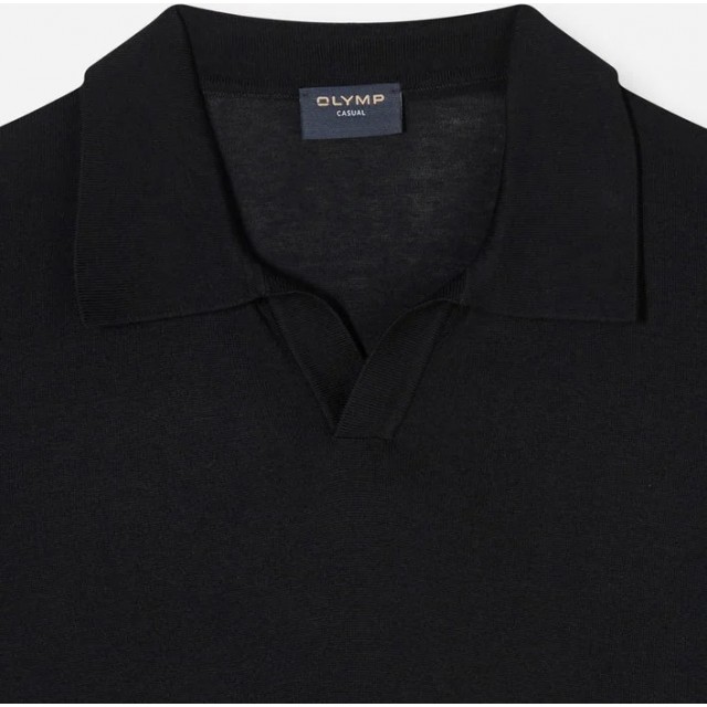 OLYMP KNIT POLO BLACK