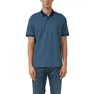 S.OLIVER STRIPED POLO SHIRT BLUE