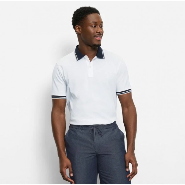 OLYMP Polo Shirt White
