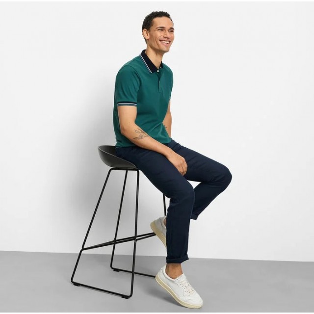 OLYMP POLO SHIRT PETROL