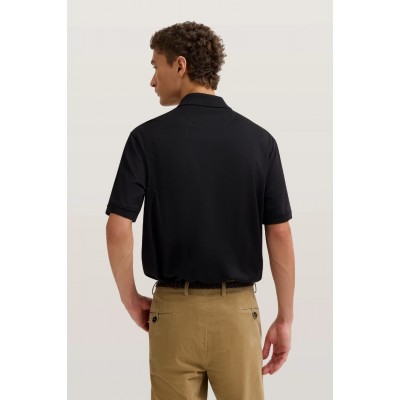 BUGATTI ZIP POLO SHIRT BLACK