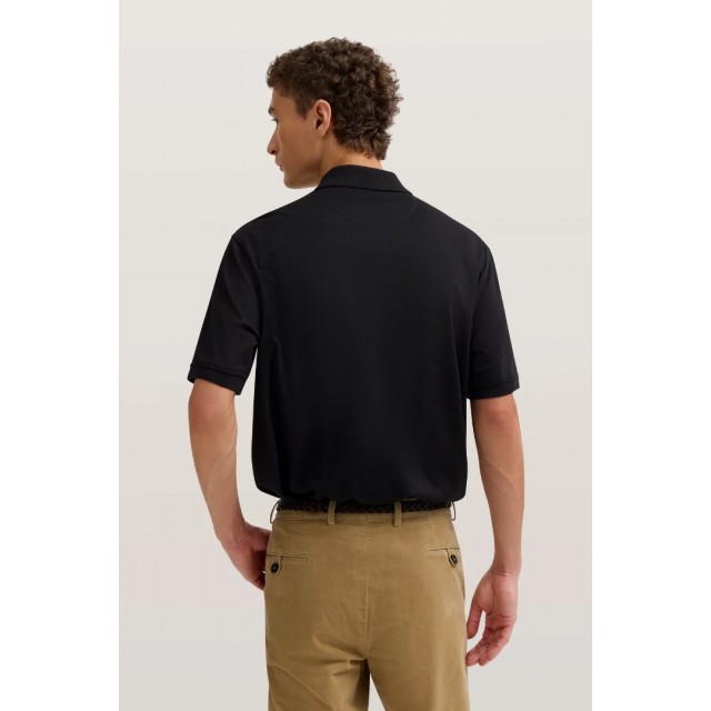 BUGATTI ZIP POLO SHIRT BLACK
