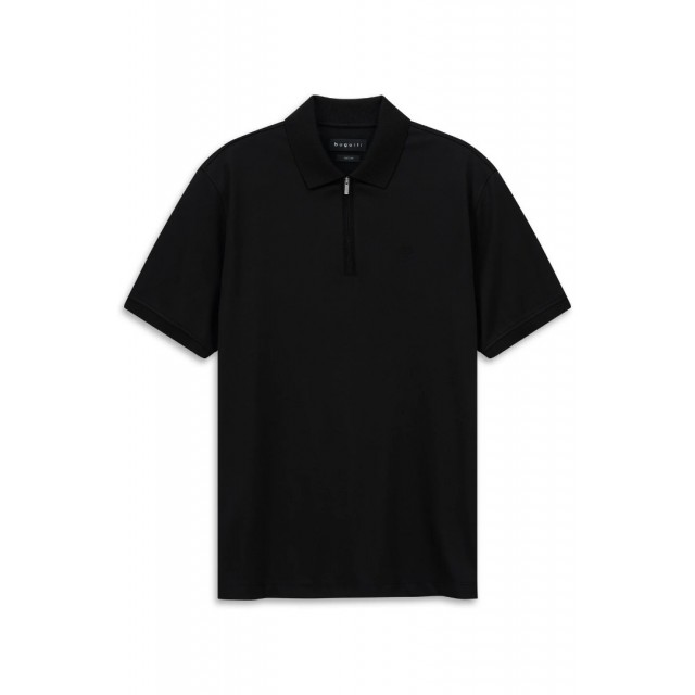 BUGATTI ZIP POLO SHIRT BLACK