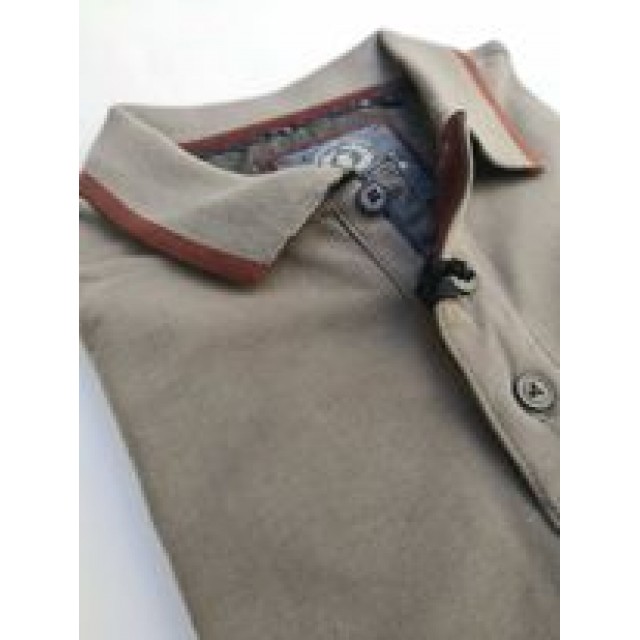 POLO-SHIRT GREY SEA BARRIER 