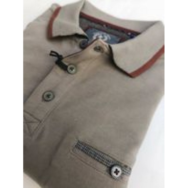 POLO-SHIRT GREY SEA BARRIER 