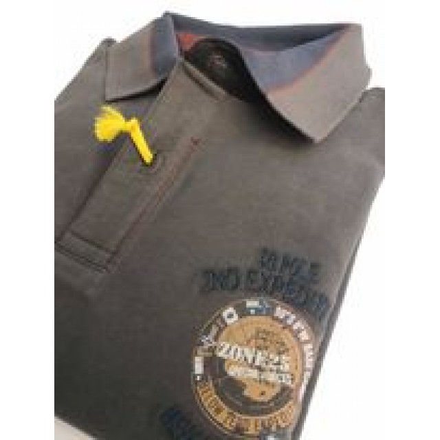 POLO-SHIRT ANTHRACITE SEA BARRIER