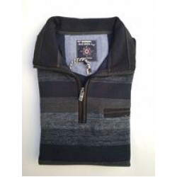 POLO-SHIRT RIGE NAVY BLUE GREEN 