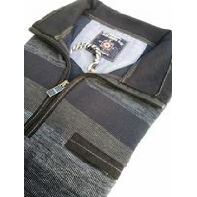 POLO-SHIRT RIGE NAVY BLUE GREEN 