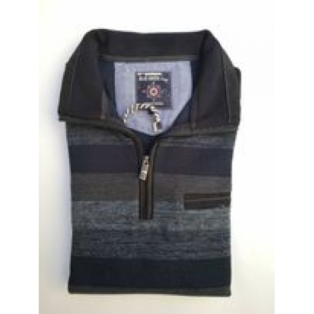 POLO-SHIRT RIGE NAVY BLUE GREEN 