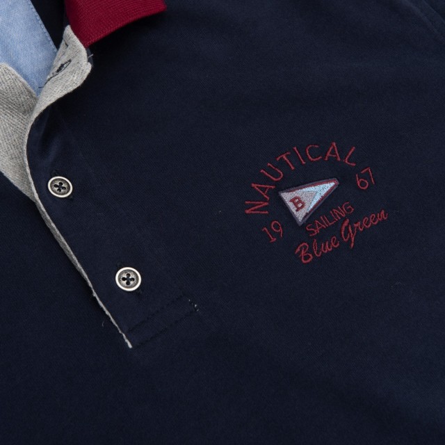 BLUE GREEN POLO Blue