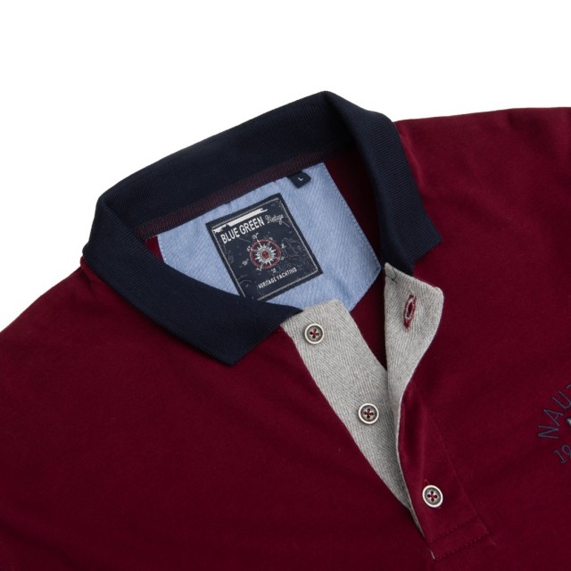 BLUE GREEN POLO Bordeaux