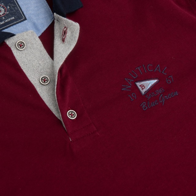 BLUE GREEN POLO Bordeaux