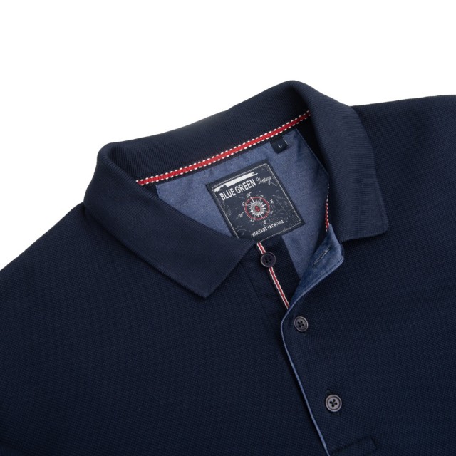 BLUE GREEN POLO Pike Blue 
