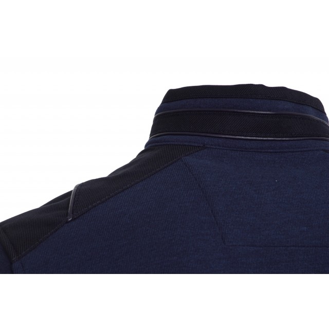 LEXTON  Μπλούζα με Φερμουάρ Σκούρο Μπλέ