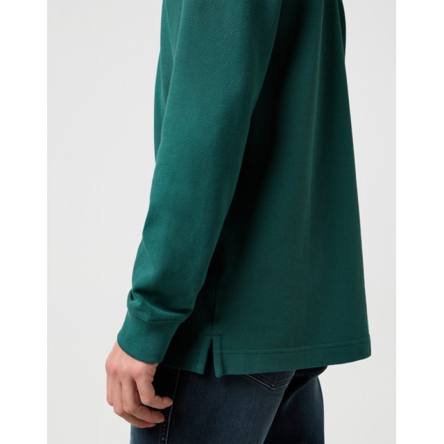 WRANGLER POLO Shirt GREEN PIQUE