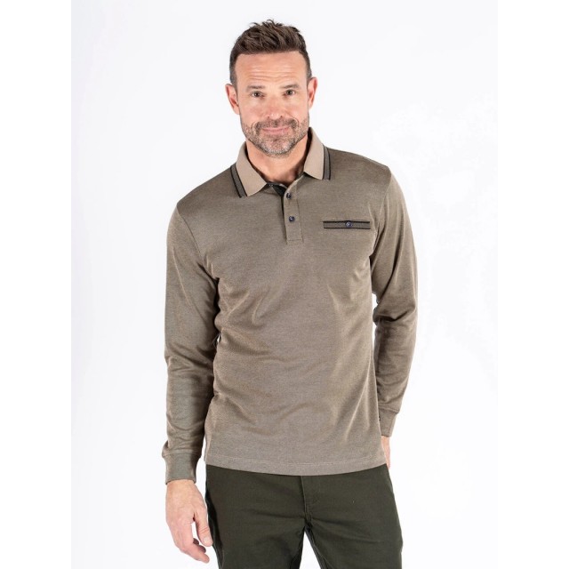 PRE END LS POLO GREIGE