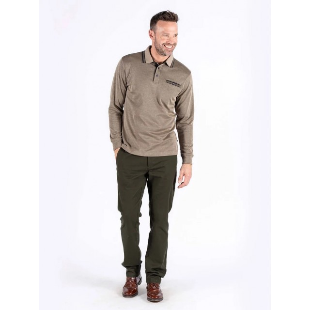 PRE END LS POLO GREIGE