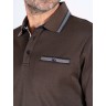 PRE END LS POLO BROWN