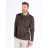 PRE END LS POLO BROWN