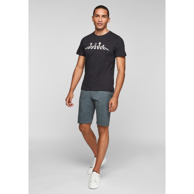 S.OLIVER T-SHIRT Μαύρο SNOOPY