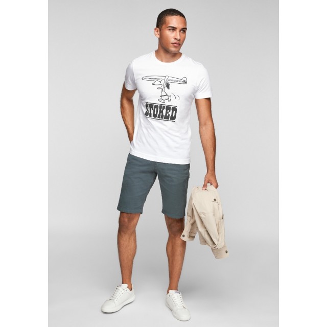 S.OLIVER T-SHIRT Λευκό SNOOPY