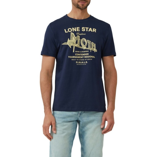 S.OLIVER T-SHIRT NAVY BLUE
