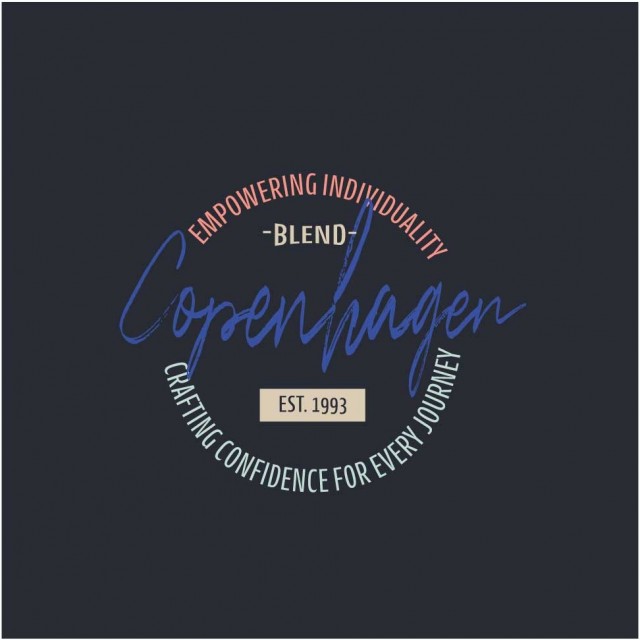 BLEND T-SHIRT LOGO NAVY