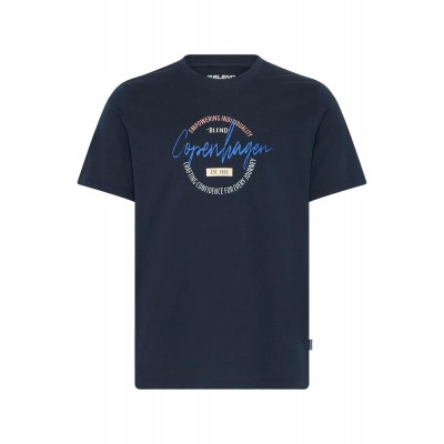 BLEND T-SHIRT LOGO NAVY