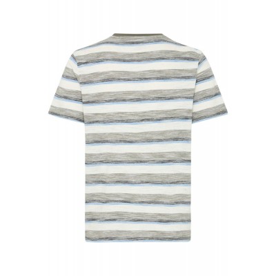 BLEND T-SHIRT WITH STRIPES OLIVE