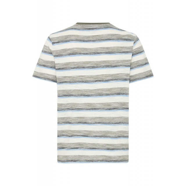 BLEND T-SHIRT WITH STRIPES OLIVE