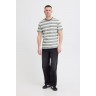 BLEND T-SHIRT WITH STRIPES OLIVE