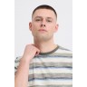 BLEND T-SHIRT WITH STRIPES OLIVE