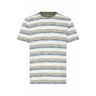 BLEND T-SHIRT WITH STRIPES OLIVE