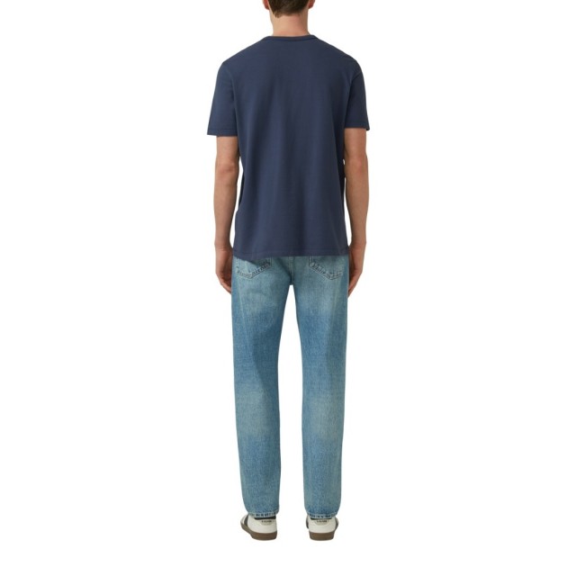 S.OLIVER PIQUE T-SHIRT NAVY BLUE