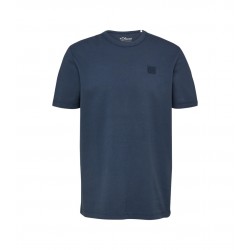S.OLIVER PIQUE T-SHIRT NAVY BLUE