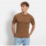 OLYMP CASUAL KNIT T-SHIRT NOUGAT