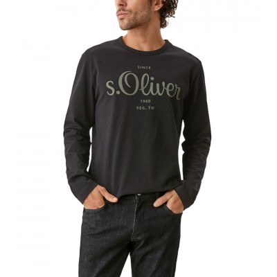 S.OLIVER T-Shirt logo Black