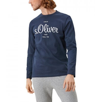 S.Oliver T-Shirt logo Blue