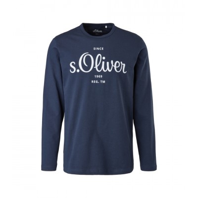 S.Oliver T-Shirt logo Blue