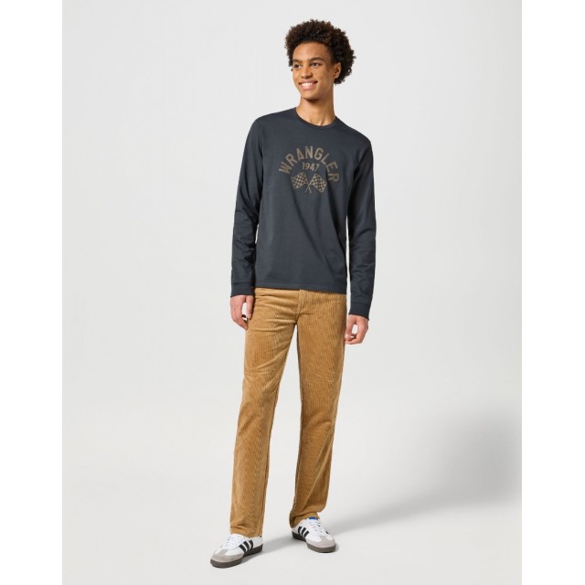 WRANGLER T-SHIRT LS GRAPHIC TEE FADED BLACK