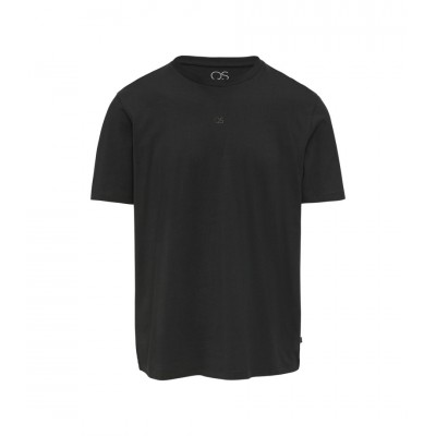 S.OLIVER T-SHIRT ΜΑΥΡΟ